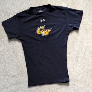 Navy Under Armour GWU George Washington University Performance Tee Women's Small